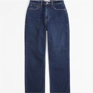 Abercrombie high rise vintage straight jeans | 27 / 4S | dark wash like new